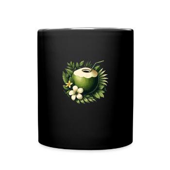 Noix de fraîche - Mug uni - noir - Devant