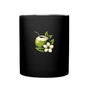 Noix de fraîche - Mug uni - noir - Devant