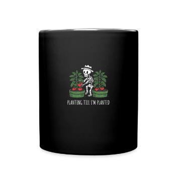 Dunkler Humor Gärtner Lustiger Garten - Tasse einfarbig - Schwarz - Vorne