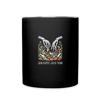 Dunkler Humor Gärtner Lustiger Garten - Tasse einfarbig - Schwarz - Vorne