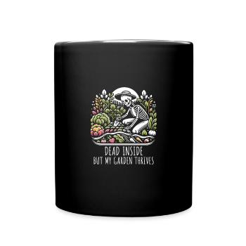 Dunkler Humor Gärtner Lustiger Garten - Tasse einfarbig - Schwarz - Vorne