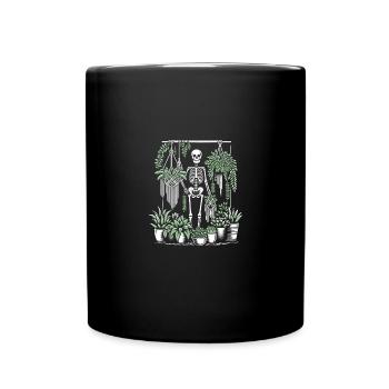 Macramé et plantes - Mug uni - noir - Devant
