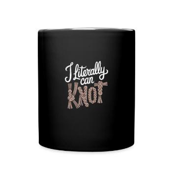 Cord Hobby Makramee Künstler Weber Cord - Tasse einfarbig - Schwarz - Vorne