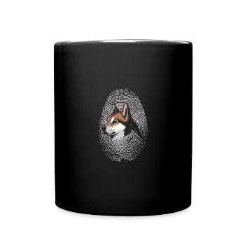 Shiba Inu Empreinte digitale Shiba Inu créatif - Mug uni - noir - Devant
