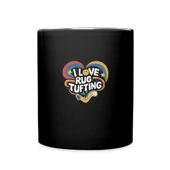 Diy-teppich Lustiger Teppich Tufting - Tasse einfarbig - Schwarz - Vorne