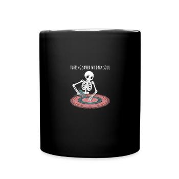 Diy-teppich Lustiger Teppich Tufting - Tasse einfarbig - Schwarz - Vorne