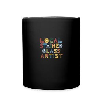 Lustiges Glasmalerei Zitat Für Glaskunstliebhaber - Tasse einfarbig - Schwarz - Vorne