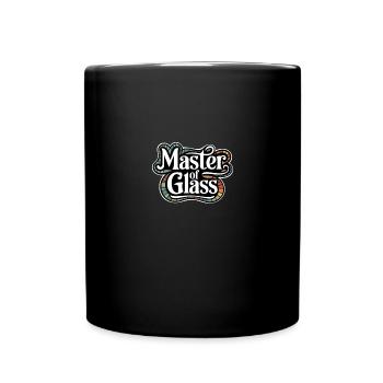 Glasmalerei Glaskunst Schaffen - Tasse einfarbig - Schwarz - Vorne