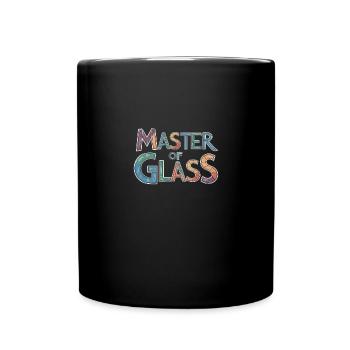 Glasmalerei Glaskunst Schaffen - Tasse einfarbig - Schwarz - Vorne