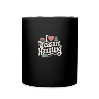 I love vintage furniture - Full Colour Mug - black - Front