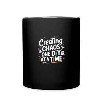 Cool Diy Queen of DIY Crafts - Full Colour Mug - black - Front