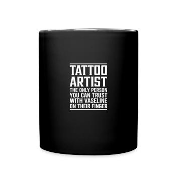 Ink Humor Funny Tattoo Artist Saying - Full Colour Mug - black - Front