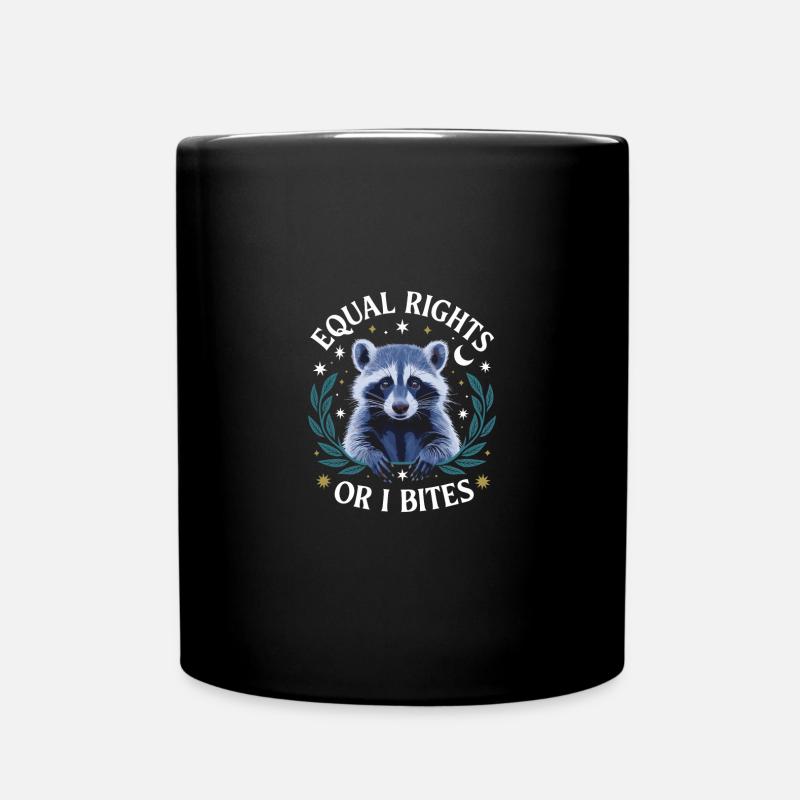 Anti Patriarchy Equal Rights Or I Bites Feminist - Tasse einfarbig - Schwarz