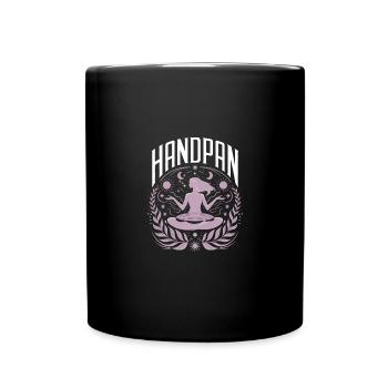Handpan Girl Drums Music Handpan - Tasse einfarbig - Schwarz - Vorne