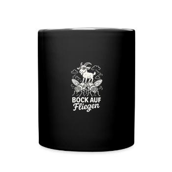 Hôtesse de l’air drôle de buck sur le dicton de vol - Mug uni - noir - Devant