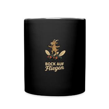 Hôtesse de l’air drôle de buck sur le dicton de vol - Mug uni - noir - Devant