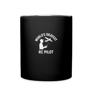 Worlds Okayest RC pilote drôle avion RC - Mug uni - noir - Devant