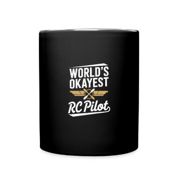 Worlds Okayest RC pilote drôle avion RC - Mug uni - noir - Devant