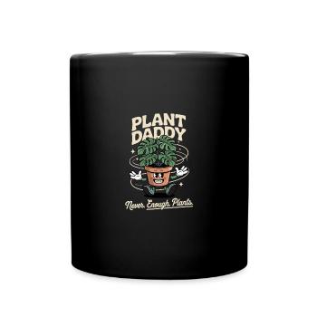 Drôle de plante parents Monstera plante papa - Mug uni - noir - Devant