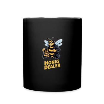 Drôle d’apiculteur disant abeilles miel marchand de miel - Mug uni - noir - Devant