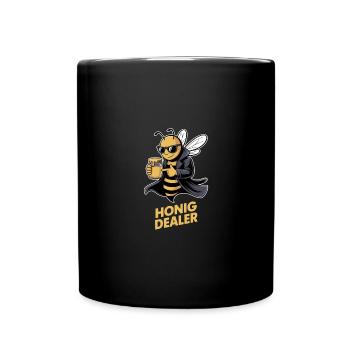 Drôle d’apiculteur disant abeilles miel marchand de miel - Mug uni - noir - Devant