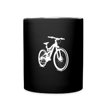 Vélo de course vélo cycliste cadeau - Mug uni - noir - Devant