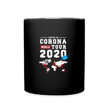Coronavirus Wuhan Pandemie Covid 19 Corona - Tasse einfarbig - Schwarz - Vorne