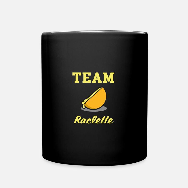 Team raclette fromage suisse valais - Mug uni - noir
