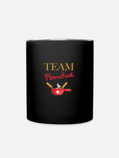 Team fondue - Mug uni - noir