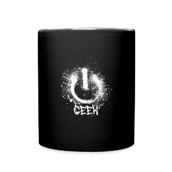 geek,symbol.graffiti,nerd,painting - Full Colour Mug - black - Front