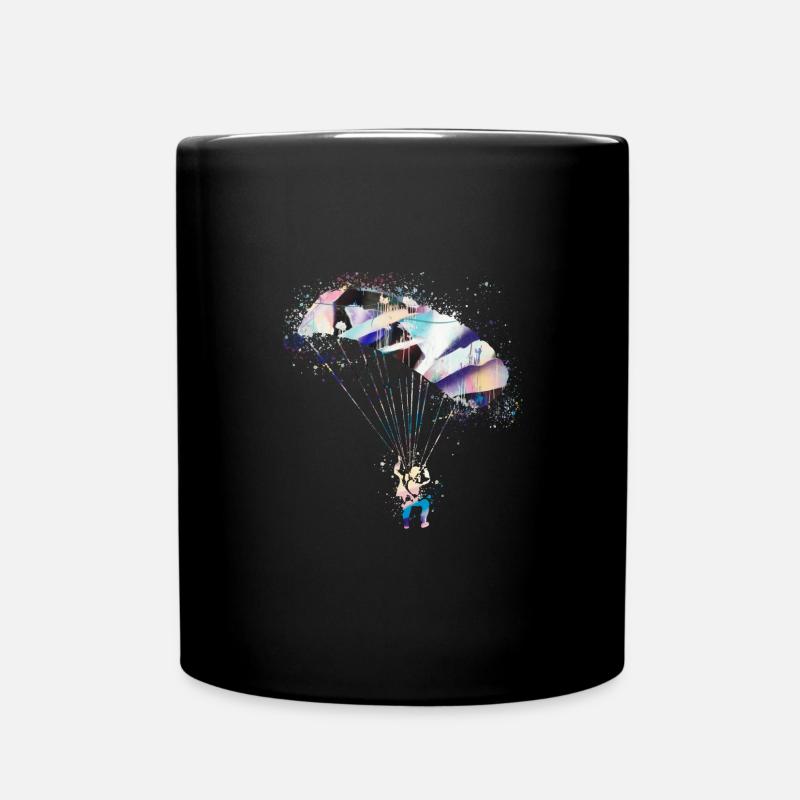 Parachute,Parachutisme,Graffiti,Parapente - Mug uni - noir