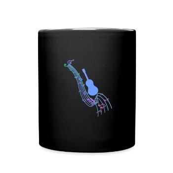 Jazz,Instruments,Sheet Music,Guitar,Music - Full Colour Mug - black - Front