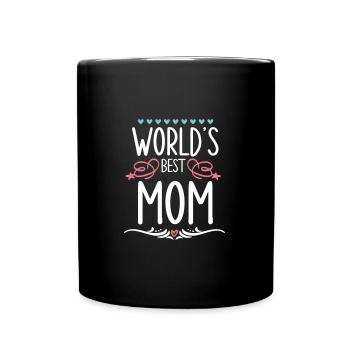World ́s Best Mom Mother's Day Gift Mommy Mommy Mom - Full Colour Mug - black - Front