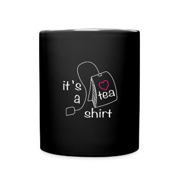 c’est un amateur de thé en chemise de thé - Mug uni - noir - Devant