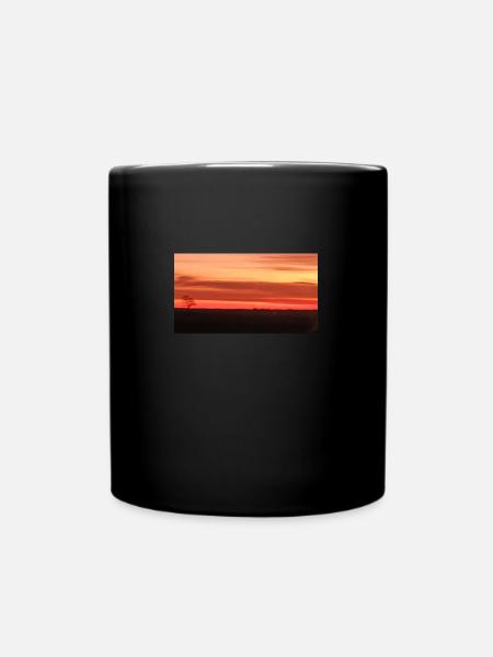 Burning skies - Full Colour Mug - black