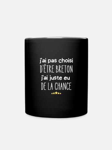 j'ai pas choisi d'être breton - Mug uni - noir
