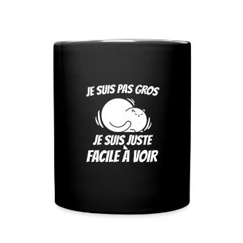 facile à voir - Mug uni - noir - Devant