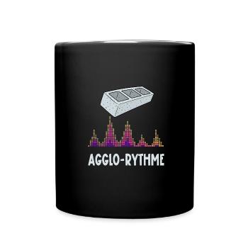 agglo-rythme - Mug uni - noir - Devant