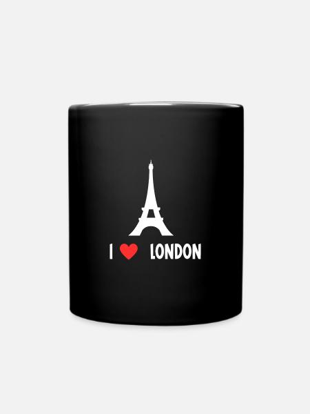 I love london - Full Colour Mug - black