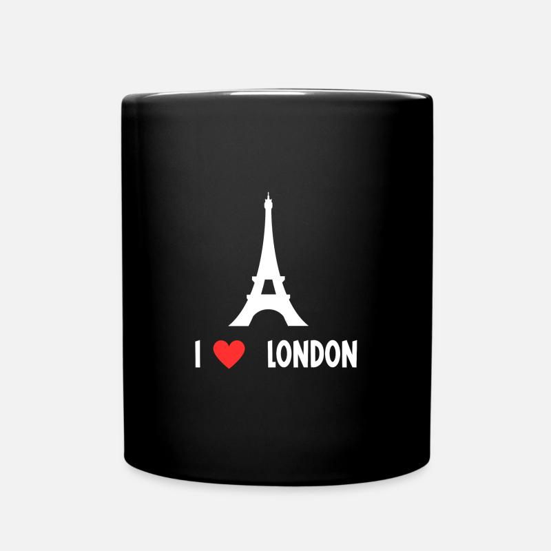 I love london - Full Colour Mug - black