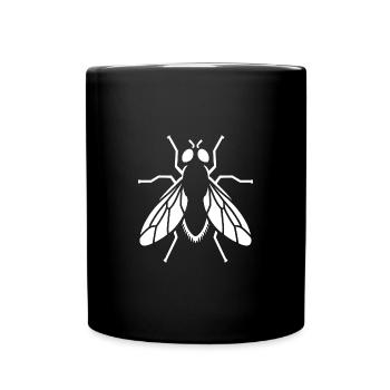 Noeud papillon insecte silhouette minimaliste simple - Mug uni - noir - Devant