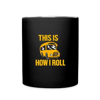 Chauffeur d’autobus scolaire Autobus scolaire - Mug uni - noir - Devant