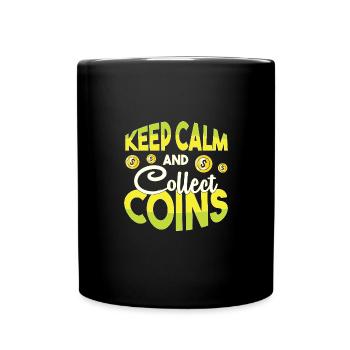 Coin collector - Full Colour Mug - black - Front