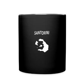 Santorini - Tasse einfarbig - Schwarz - Vorne