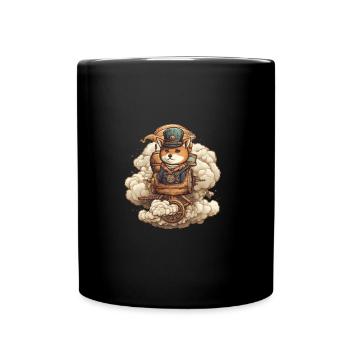 Moteur à vapeur Dog Shiba Inu Steam Punk - Mug uni - noir - Devant