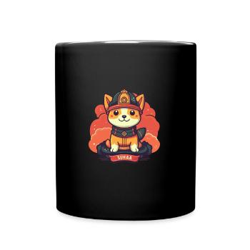 Chien japonais Shiba Inu de profession, - Mug uni - noir - Devant