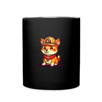 Chien japonais Shiba Inu de profession, - Mug uni - noir - Devant