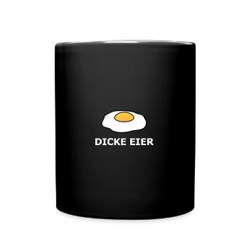 Spiegelei - Frühstück - Breakfast - Funny Design - Tasse einfarbig - Schwarz - Vorne