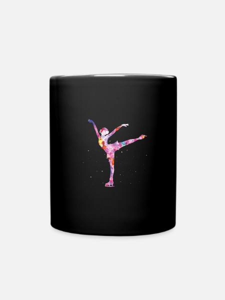Eiskunstläuferin - Tasse einfarbig - Schwarz