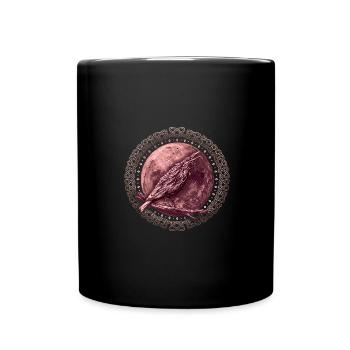 Viking raven - Full Colour Mug - black - Front